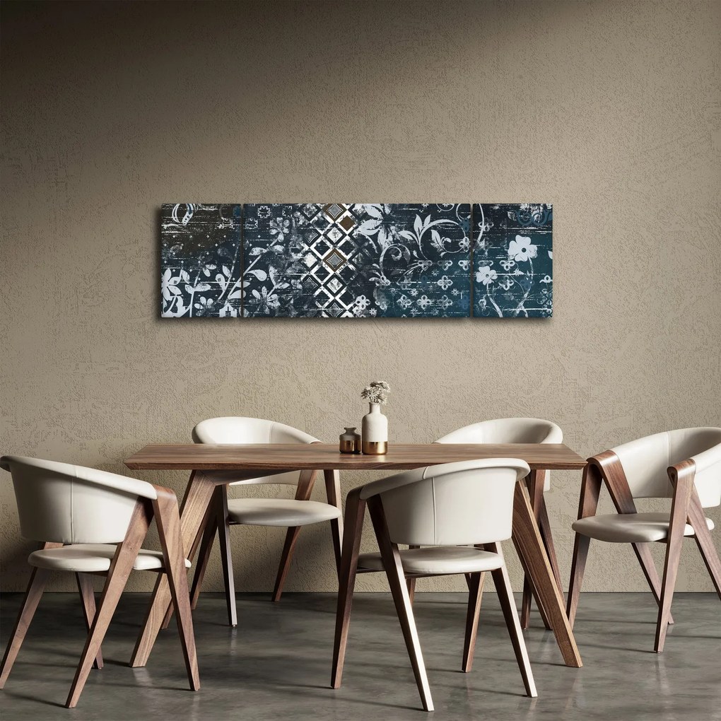 Obraz z kwiatowym wystrojem (170x50 cm)