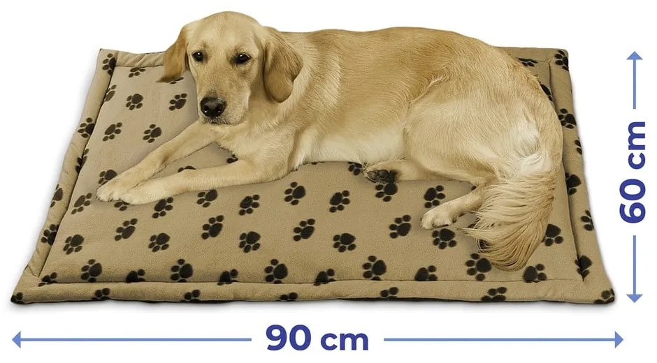 Jasnobrązowe bawełniane legowisko dla psów 60x90 cm – Maximex