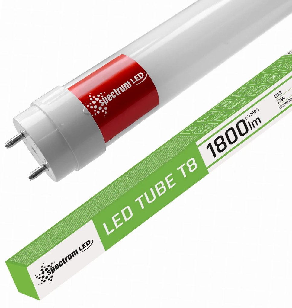 Tuba LED Biała Ciepła 120 CM T8 230V 17W WOJ+22303