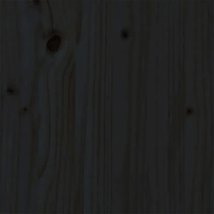 Czarne małżeńskie łóżko z drewna 200x200 - Sangriv 6X