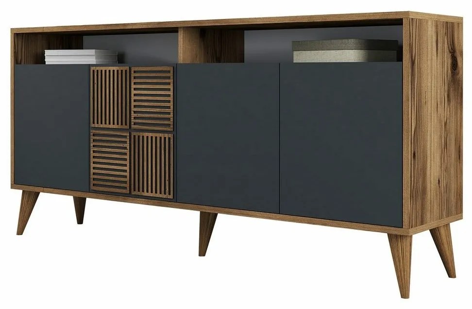 Szafka Milan Walnut and Anthracite