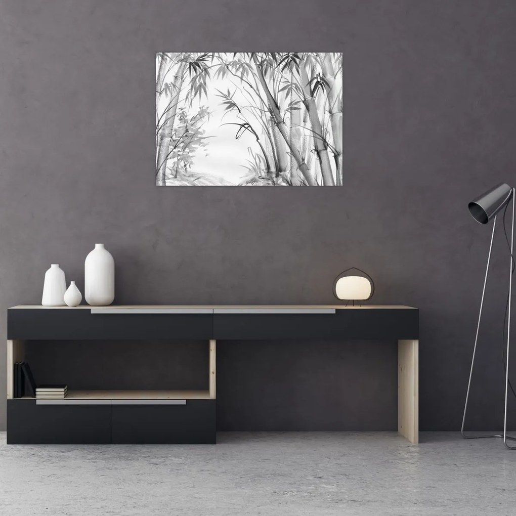Obraz - Las bambusowy (70x50 cm)