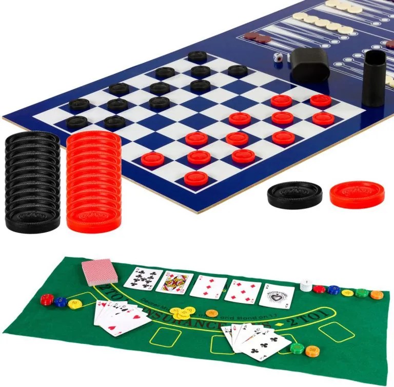 Wielofunkcyjny stół do gry 15 w 1 - czarny