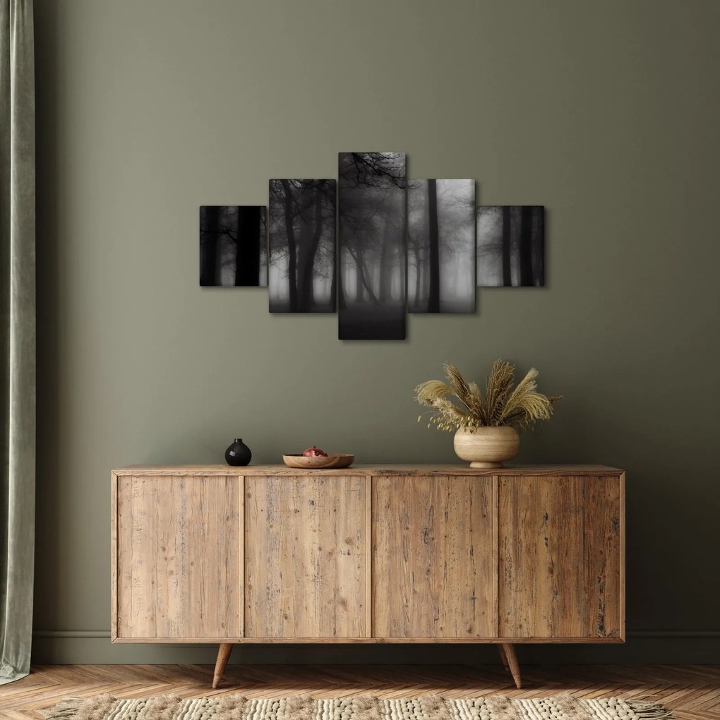 Obraz - Las we mgle (125x70 cm)