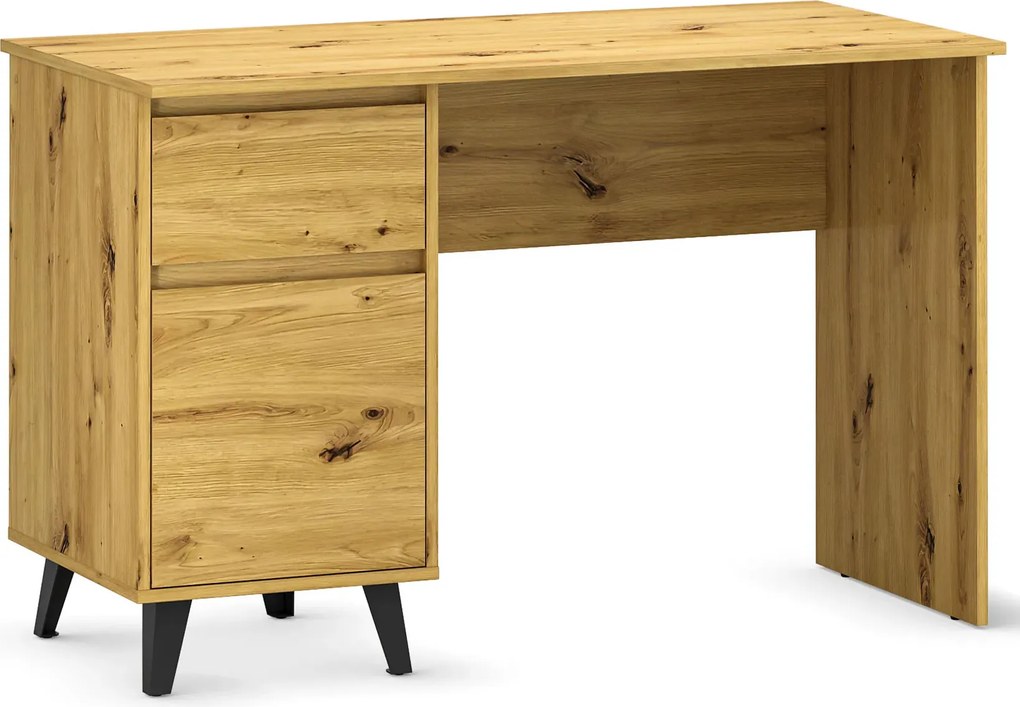 Skandynawskie biurko z szafką dąb artisan A7-P93