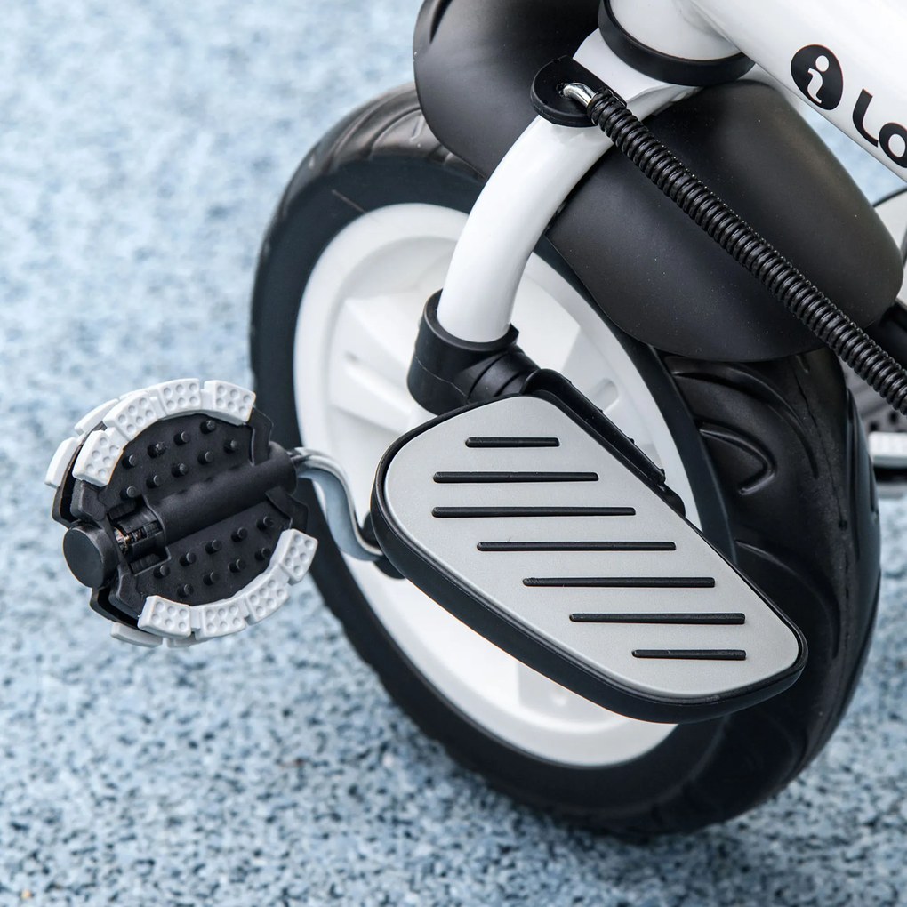 HOMCOM 6-w-1 Dziecięcy Trójkołowiec z uchwytem do pchania, daszkiem, pasem, koszem, dla dzieci powyżej 18 miesięcy, Czerwony