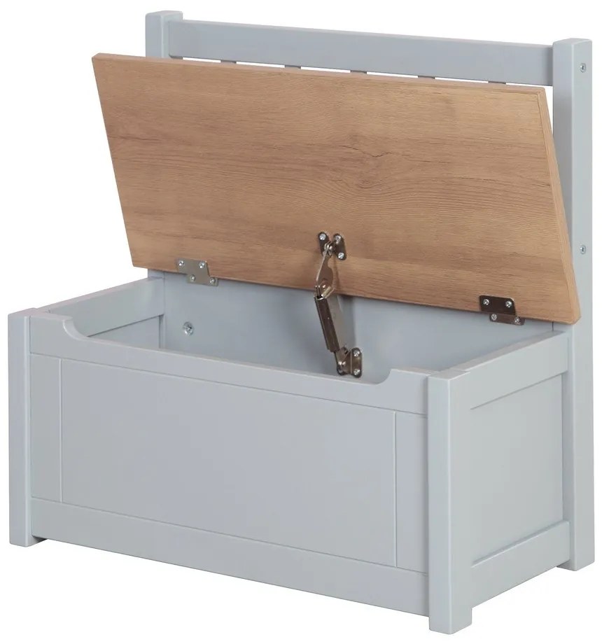 Szarobrązowa ławka dziecięca Woody – Roba