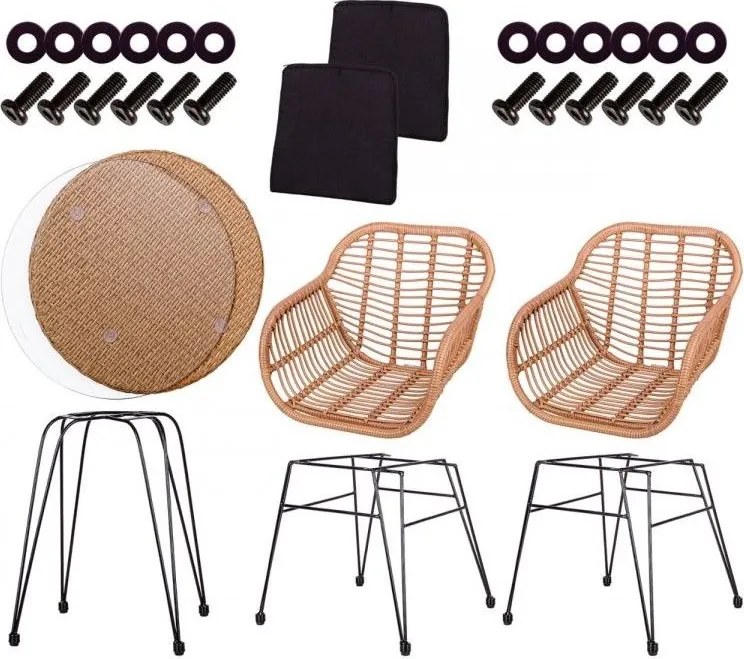 STILISTA Zestaw ogrodowy - krzesło + stół