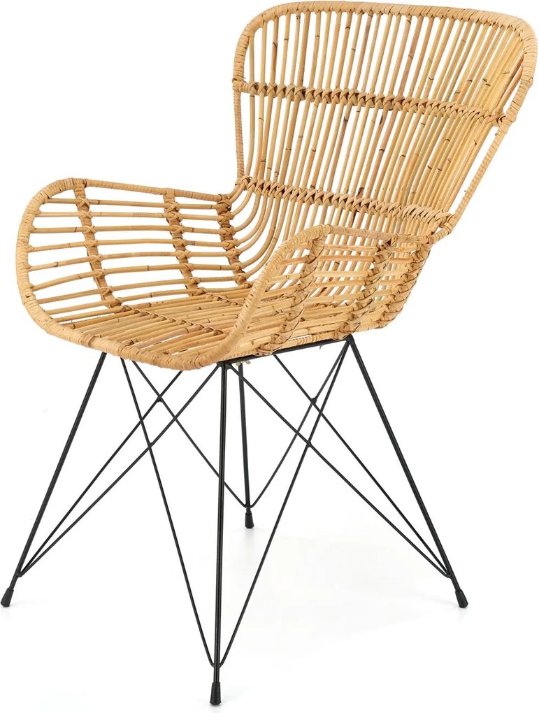 Rattanowe krzesło na stalowych nogach K335