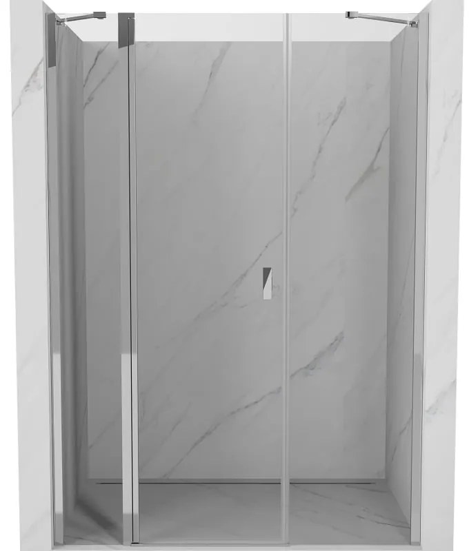 Mexen Mist drzwi prysznicowe uchylne 135 cm, transparent, chrom - 8A4-135-001-01-00