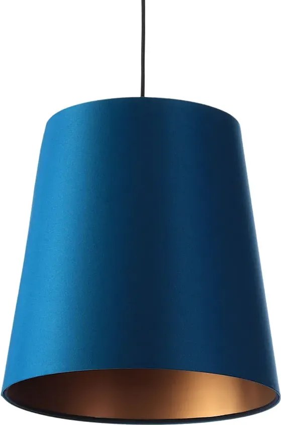 Granatowo-miedziana lampa wisząca glamour - S402 K0-G66