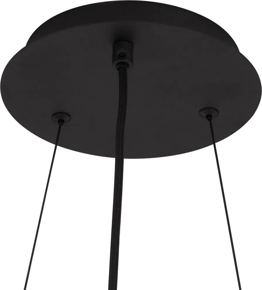 Industrialna lampa wisząca czarna 9-punktowa - Knight