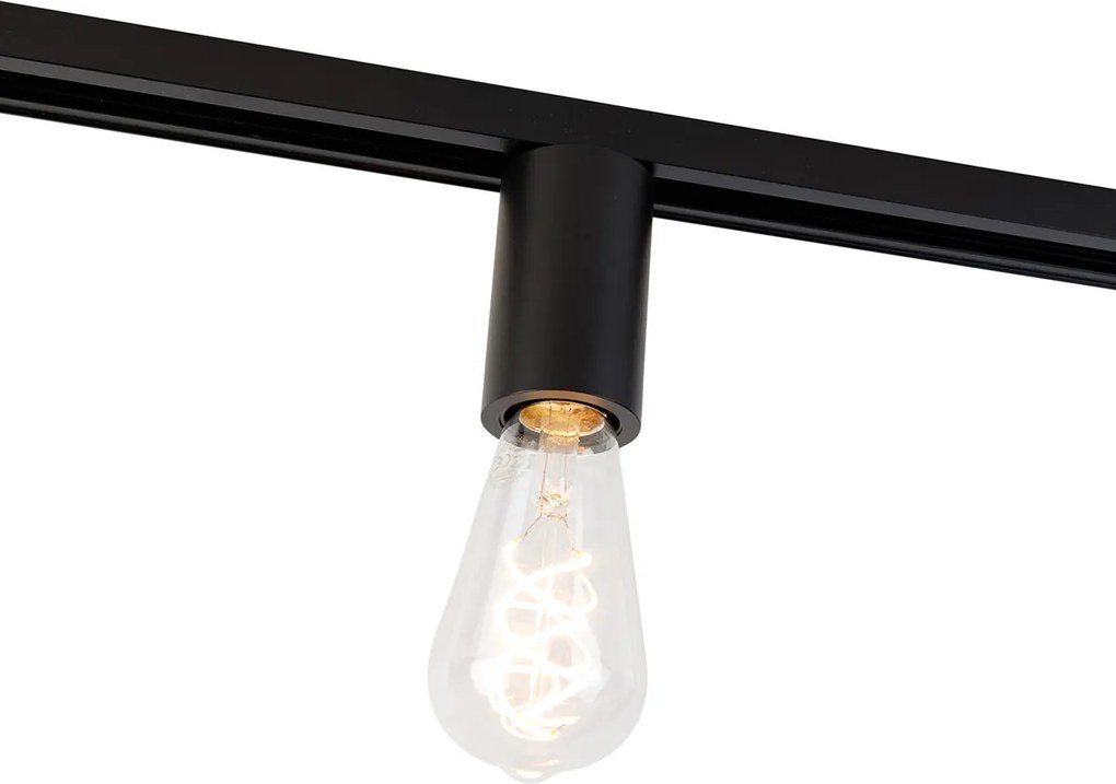 Oprawa E27 z zawieszeniem szynowym do szyny jednofazowej czarna - Jeana