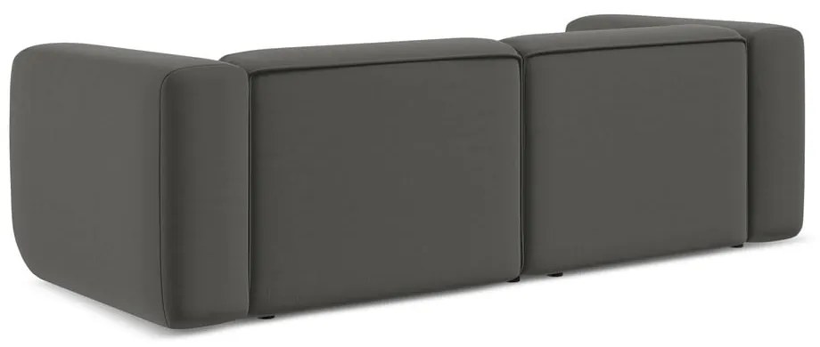 Szara aksamitna sofa 228 cm Ekahi – Makamii