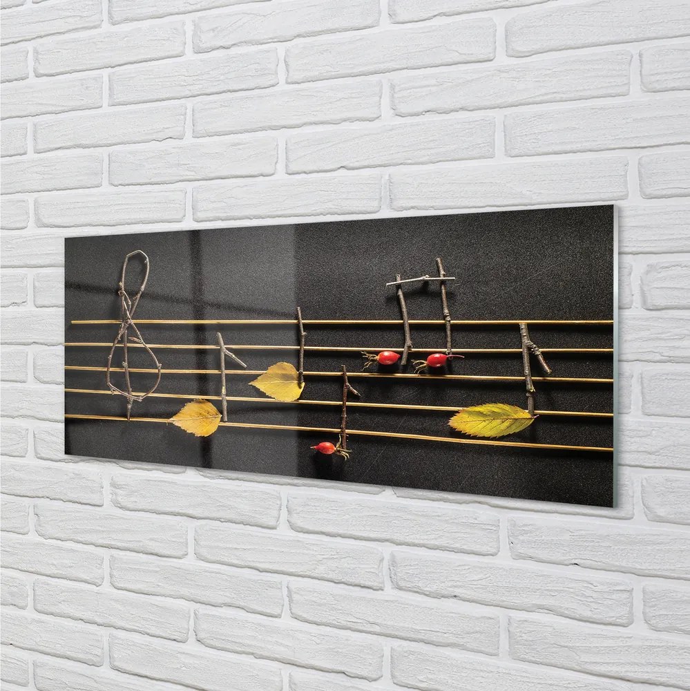 Szklany Panel Ekologiczny Zapis Nutowy