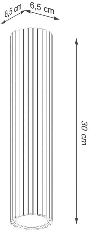 Kremowa lampa punktowa Gleam – Sollux