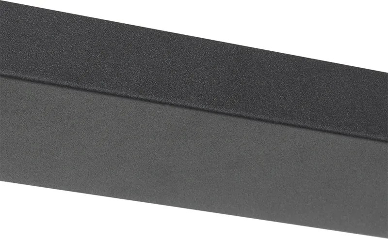 Lampa wisząca w stylu art deco czarna ze złotym szkłem, owalna, 3-światłowa - Pallon