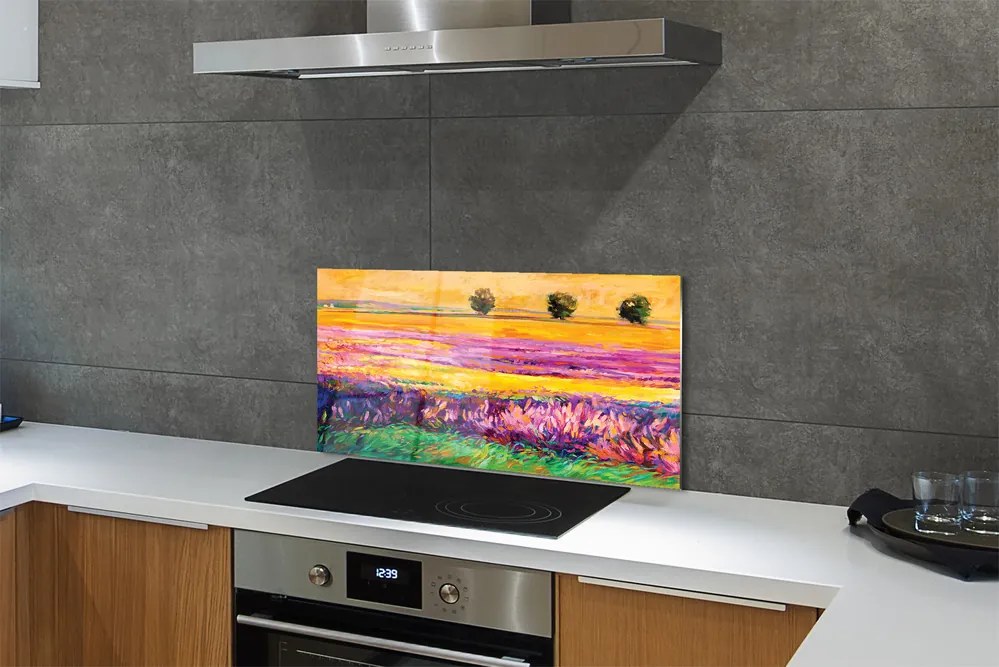 Szklany Panel Korony Drzew pod Niebem