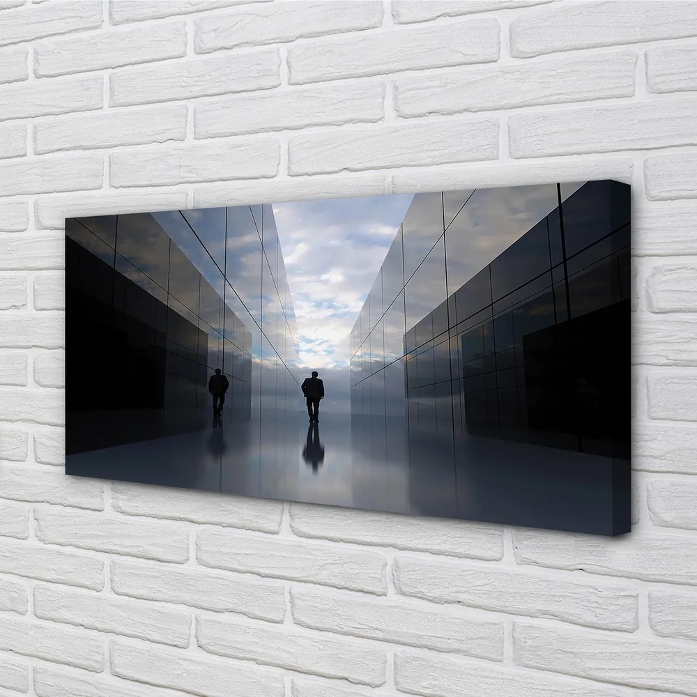 Obraz na płótnie Niebo w Lustrzanym Odbiciu