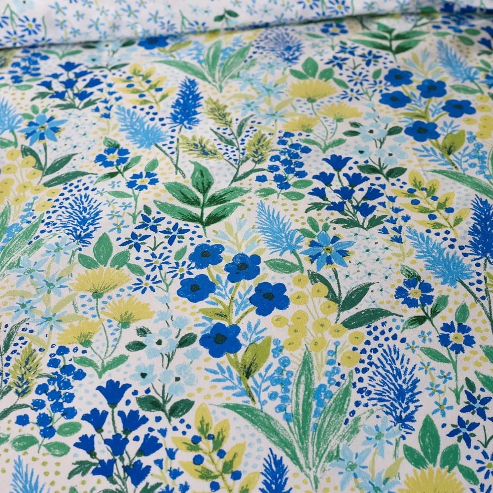 Zielono-niebieska pościel dwuosobowa 230x220 cm Tilly Floral – Catherine Lansfield