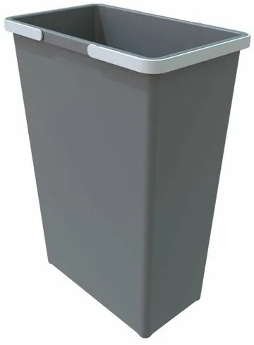 Elletipi Plastikowy kosz z uchwytami 35 l, szary