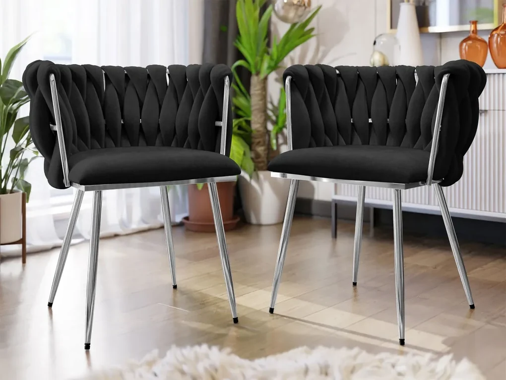 Komplet 2 krzeseł tapicerowanych Archie DC-1142/CM