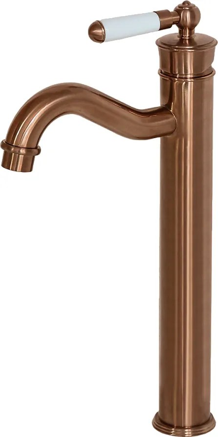 Leeds bateria umywalkowa wysoki retro szczotkowany miedź - Essebagno