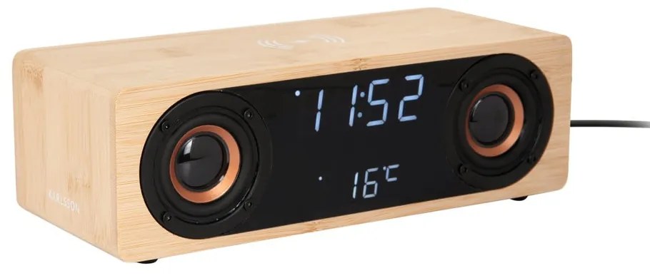 Radiobudzik cyfrowy z ładowarką bezprzewodową Classic BT – Karlsson