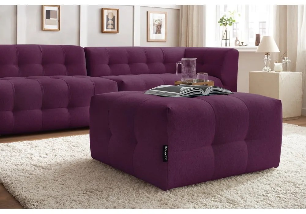 Ciemnofioletowa sofa 324 cm Kleber – Bobochic Paris