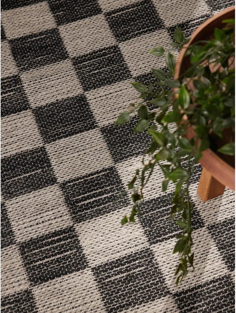 Czarno-kremowy ręcznie tkany dwustronny dywan z mieszanki juty 200x300 cm Rex – Hanse Home