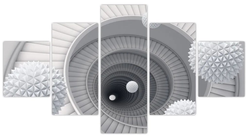 Obraz abstrakcji 3D (125x70 cm)