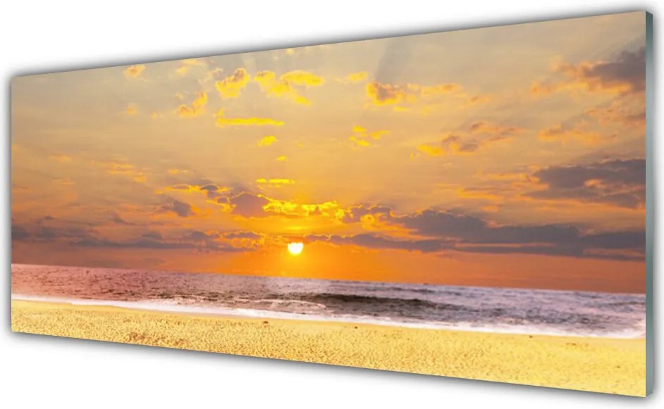 Panel Szklany Lazurowa Zatoka I Piasek