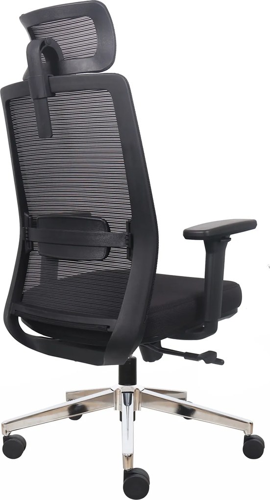 Ergonomiczny fotel biurowy siatkowy Prospero, zgodny z normą BHP