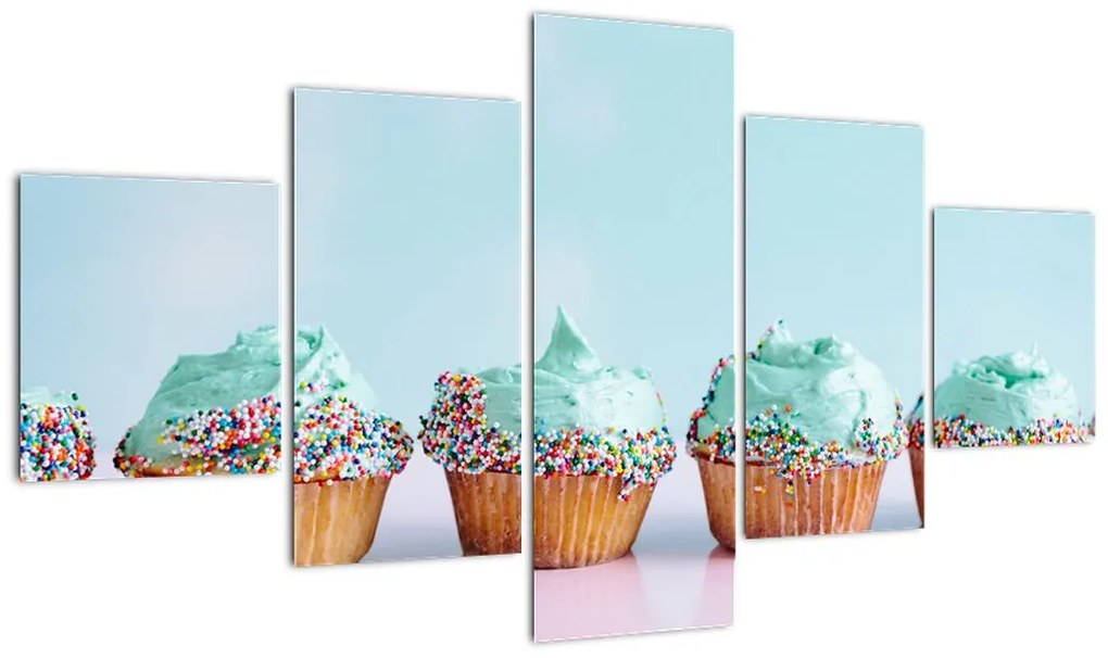 Obraz cupcakes (125x70 cm)