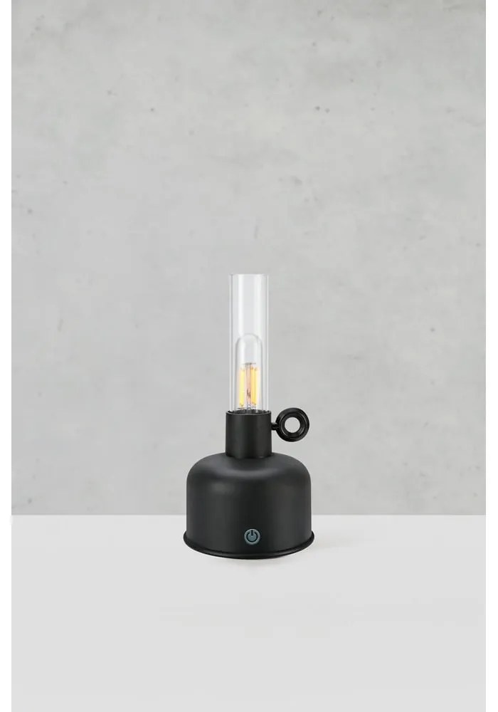 Czarna lampa stołowa LED (wysokość 22 cm) Astrid – Markslöjd