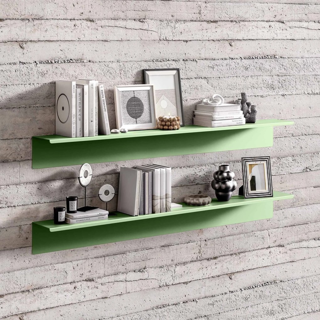 Półka wisząca JOANNE 1200 mm, Fresh Style: pastelowy zielony