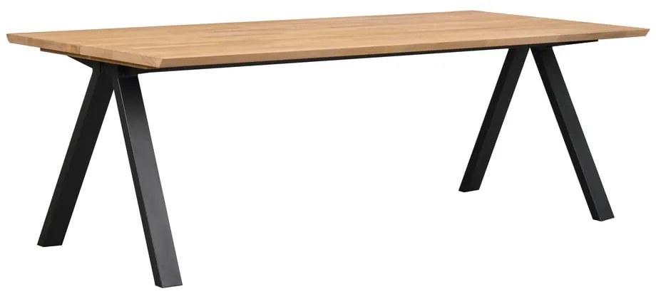 Rozkładany stół z blatem z drewna dębowego 220x100 cm Carradale – Rowico