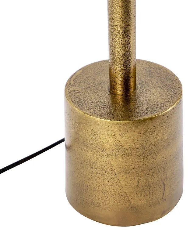 Art Deco Lampa stołowa brązowa bez klosza - Diverso ArtDeco Oswietlenie wewnetrzne