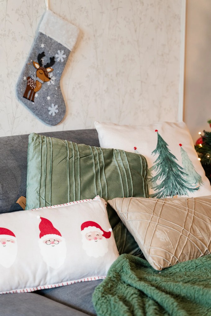 Poduszka dekoracyjna mikołaj, 30 x 50 cm