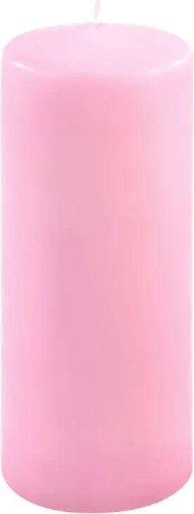 Zestaw świec słupkowych, 20 cm, Ø 7,5 cm, różowy, 4 szt