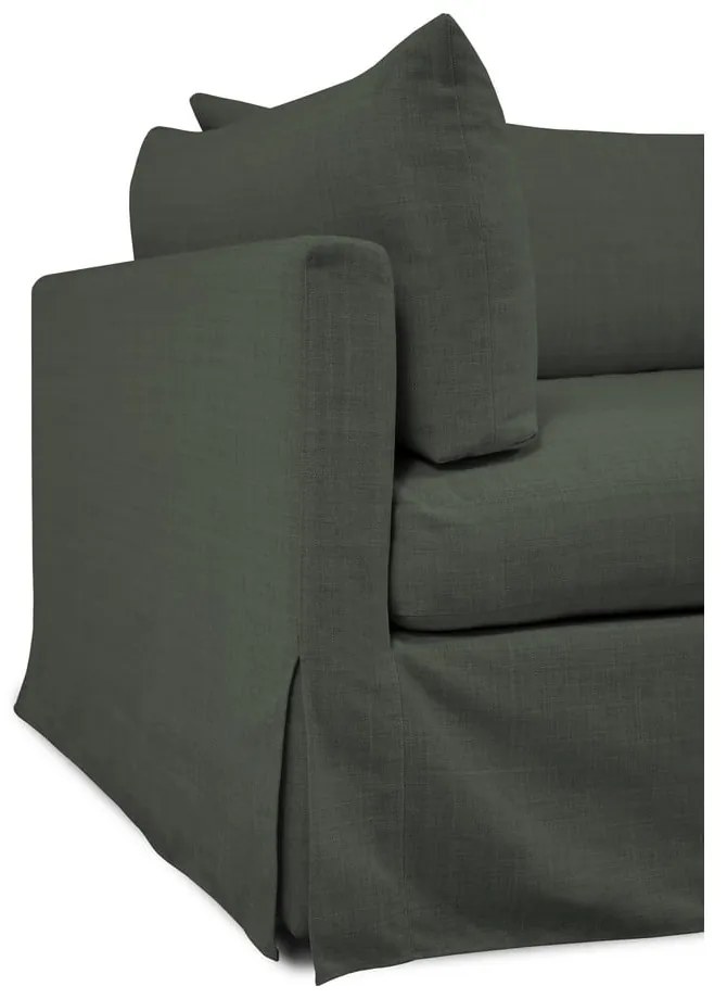 Ciemnozielona sofa 244 cm Horn – Scandic