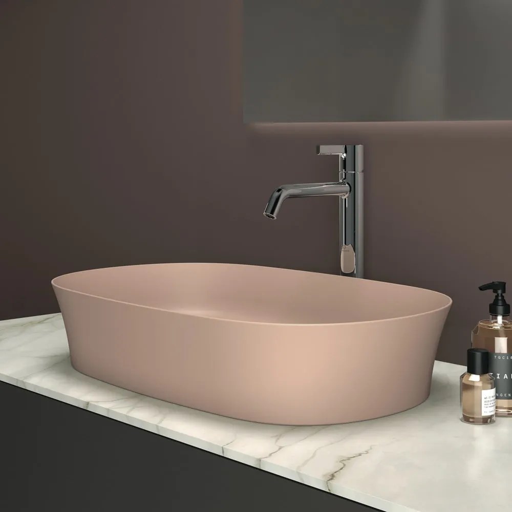Jasnoróżowa ceramiczna umywalka 60x38 cm Ipalyss – Ideal Standard