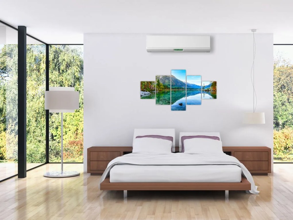 Obraz - Jezioro Hintersee (125x70 cm)