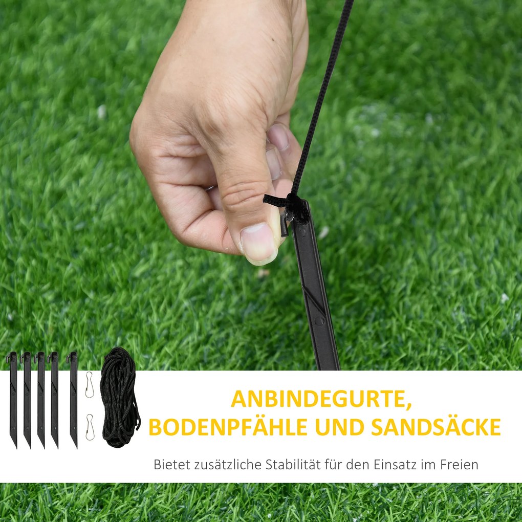 HOMCOM Nadmuchiwana dekoracja świąteczna z psem 180 cm LED, samopompująca | Aosom PL