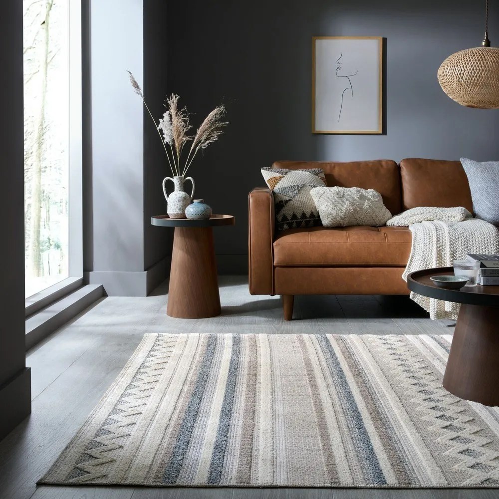 Szarobeżowy dywan odpowiedni do prania 116x170 cm Everette – Flair Rugs