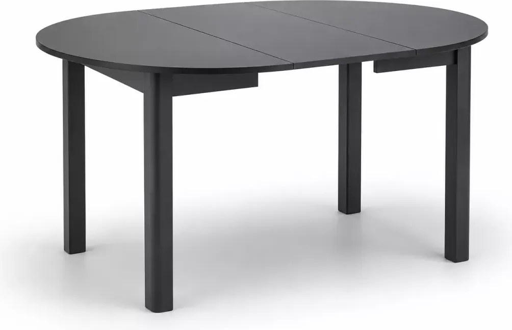 Stół okrągły rozkładany Zomme 102–142 cm MDF laminowany loft industrialny do jadalni i kuchni
