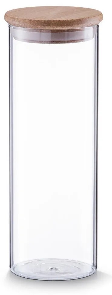 Szklany pojemnik z bambusową pokrywką, 1600ml , ZELLER