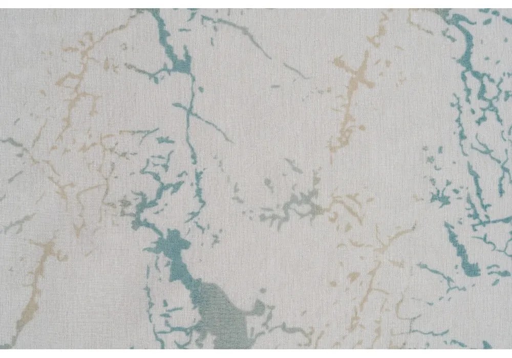 Kremowo-turkusowa firanka 140x260 cm Mizar – Mendola Fabrics