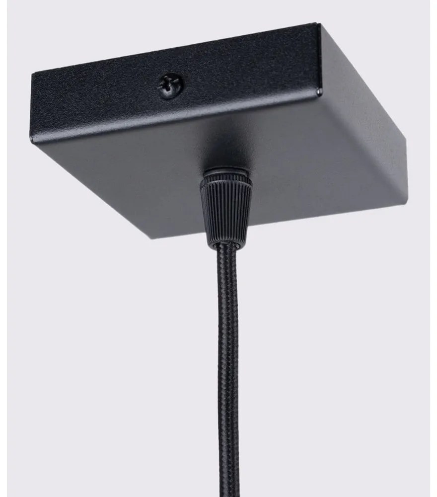 Czarna lampa wisząca Gleam – Sollux