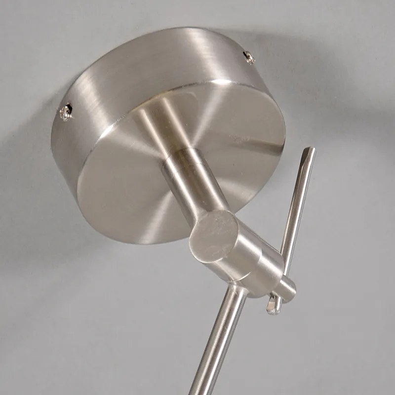 Lampa wisząca regulowana stal klosz czarny 35cm - Blitz I Nowoczesny Oswietlenie wewnetrzne